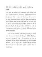 Lấy video trực tiếp từ các dịch vụ chia sẻ video trực tuyến potx