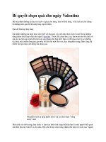 Bí quyết chọn quà fashion cho ngày Valentine doc