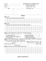 ĐỀ KIỂM TRA CUỐI HỌC KỲ MÔN LỊCH SỬ LỚP 4 pdf