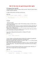 Các hàm do người dùng tự định nghĩa doc