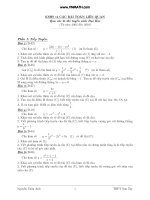 Khảo sát hàm số và các bài toán liên quan ppsx