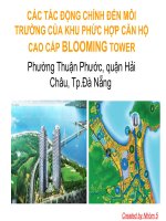 Đánh giá tác động môi trường dự án chung cư cao cấp Blooming Tower pps