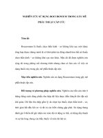 NGHIÊN CỨU SỬ DỤNG ROCURONIUM TRONG GÂY MÊ PHẪU THUẬT CẤP CỨU pps