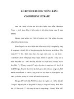 KÍCH THÍCH BUỒNG TRỨNG BẰNG CLOMIPHENE CITRATE pot