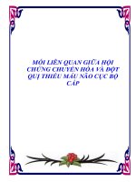 MỐI LIÊN QUAN GIỮA HỘI CHỨNG CHUYỂN HÓA VÀ ĐỘT QUỊ THIẾU MÁU NÃO CỤC BỘ CẤP pdf