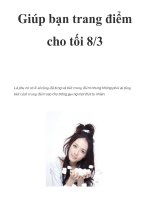 Giúp bạn trang điểm cho tối 8/3 pdf