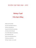 TUYỂN TẬP THƠ 1945 – 1975 - Đường về quê Trần Bạch Đằng docx