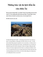 Những báu vật du lịch tiềm ẩn của châu Âu ppt