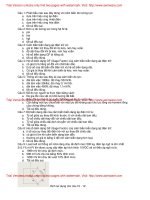 TRẮC NGHIỆM ĐO LƯỜNG ĐIỆN TỬ  PHẦN ÁP XUẤT