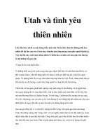 Utah và tình yêu thiên nhiên pptx
