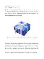 Bí quyết tặng quà cho người yêu ppt