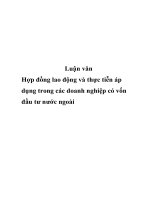 Hợp đồng lao động và thực tiễn áp dụng trong các doanh nghiệp có vốn đầu tư nước ngoài ppsx