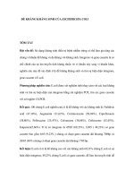 ĐỀ KHÁNG KHÁNG SINH CỦA ESCHERICHIA COLI pot