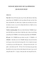 CHĂM SÓC BỆNH NHÂN MỔ TẠO HÌNH BÀNG QUANG BẰNG RUỘT potx