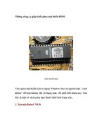 Những công cụ giúp khôi phục mật khẩu BIOS ppt