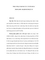 PHẪU THUẬT NỘI SOI CẮT U TUYẾN HUNG TRONG ĐIỀU TRỊ BỆNH NHƯỢC CƠ ppsx