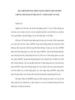 ĐẶC ĐIỂM KHÍ MÁU ĐỘNG MẠCH TRONG MỘT SỐ BIẾN CHỨNG TIM MẠCH Ở TRẺ EM TỪ pdf