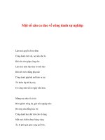 Một số câu ca dao về công danh sự nghiệp ppt