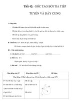 giáo án toán học: hình học 9 tiết 42+43 pps