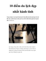 10 điểm du lịch đẹp nhất hành tinh ppt