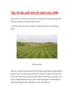 Top 10 sân golf mới tốt nhất năm 2008 pptx