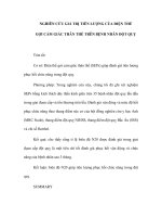 NGHIÊN CỨU GIÁ TRỊ TIÊN LƯỢNG CỦA ĐIỆN THẾ GỢI CẢM GIÁC THÂN THỂ TRÊN pptx