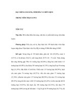 ĐẶC ĐIỂM LÂM SÀNG, SINH HÓA VÀ MIỄN DỊCH TRONG VIÊM THẬN LUPUS pps