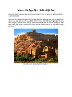 Maroc Vẻ đẹp đậm chất nhiệt đới pps