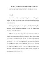 NGHIÊN CỨU KHẢ NĂNG ÁP DỤNG PHÂN LOẠI HỘI CHỨNG ĐỘNG KINH TRONG THỰC HÀNH LÂM SÀNG pptx