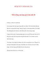 BÍ QUYẾT CHĂM SÓC DA - Nỗi lo lắng của bạn gái ở lứa tuổi 20 ppt