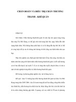 CHẨN ĐOÁN VÀ ĐIỀU TRỊ CHẤN THƯƠNG THANH - KHÍ QUẢN pot