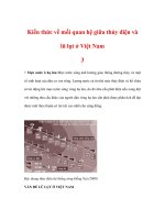 Kiến thức về mối quan hệ giữa thủy điện và lũ lụt ở Việt Nam 3 pdf