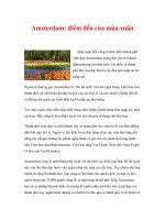 Amsterdam: điểm đến của mùa xuân ppsx