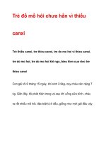 Trẻ đổ mồ hôi chưa hẳn vì thiếu canxi pps