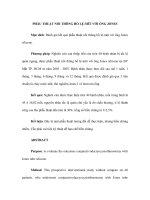 PHẪU THUẬT NỐI THÔNG HỒ LỆ-MŨI VỚI ỐNG JONES doc