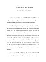 VAI TRÒ CỦA CAN THIỆP MẠCH MÁU TRONG TẮC MẠCH MẠC TREO ppt