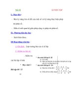 Giáo Án Toán Học :đại số 6 Tiết 84+85 pot