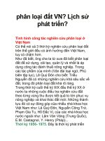 phân loại đất VN? Lịch sử phát triển? ppt