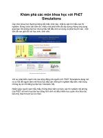 Khám phá các môn khoa học với PhET Simulations doc