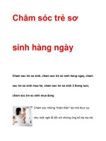 Chăm sóc trẻ sơ sinh hàng ngày pps