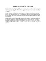 Phong cách châu Âu ở Sa Diện doc