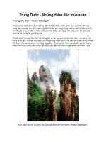 Trung Quốc - Những điểm đến mùa xuân docx