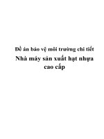 xây dựng nhà máy sản xuất các loại nhựa phục vụ công nghiệp và dân dụng