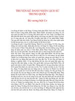 TRUYỆN KỂ DANH NHÂN LỊCH SỬ TRUNG QUỐC - Bá vương biệt Cơ pot