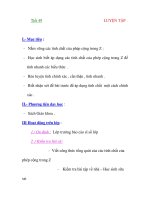 Giáo Án Toán Học :đại số 6 Tiết 49+50 ppsx