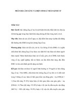 PHÂN ĐỘ LÂM SÀNG VÀ ĐIỆN SINH LÍ THẦN KINH CƠ pptx