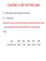 BÀI GIẢNG NGUYÊN LÝ THỐNG KÊ - CHƯƠNG VI - DÃY SỐ THỜI GIAN potx