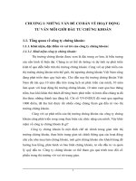 Hoạt động tư vấn môi giới đầu tư chứng khoán