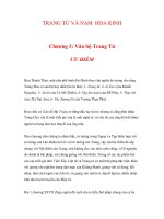 TRANG TỬ VÀ NAM HOA KINH Chương 3: Văn bộ Trang Tử doc