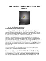 MÔI TRƯỜNG WINDOWS SERVER 2003 (phần 2) pps